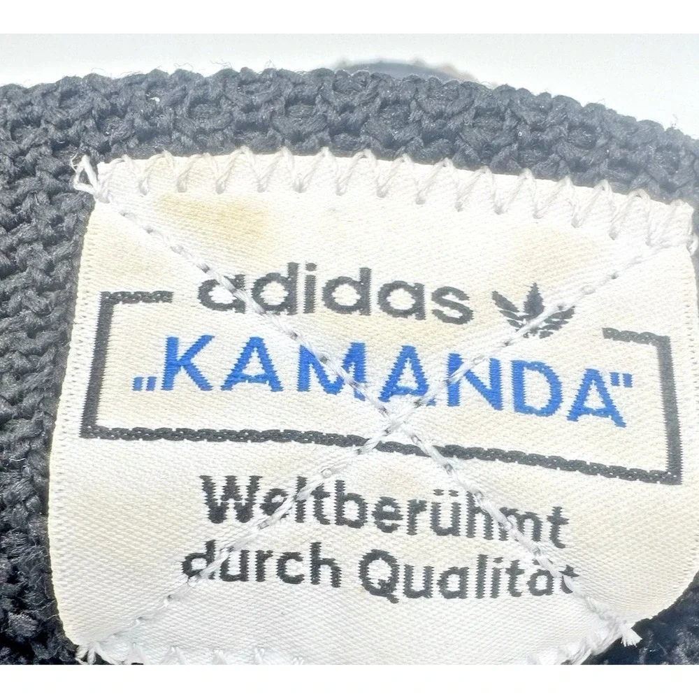 Adidas Kamanda Black Gum Sneakers Mens Size 7.5 Suede Retro Trainers